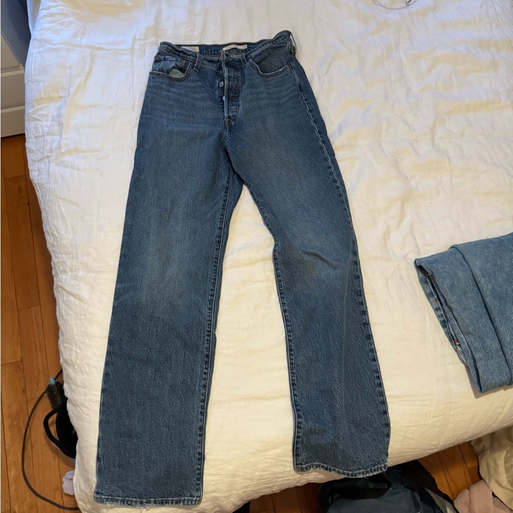 Levi’s RIBCAGE straight Blue Denim Jeans